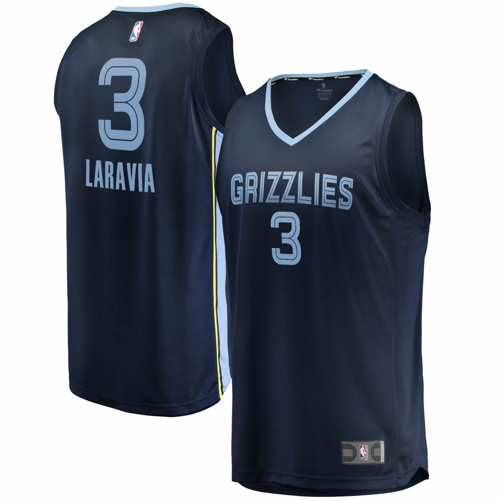 Navy Jake LaRavia Memphis Grizzlies Fast Break Replica Player Jersey | NBA