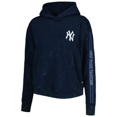New York Yankees The Wild Collective Women's Marble Pullover Hoodie - MLB Hoodies