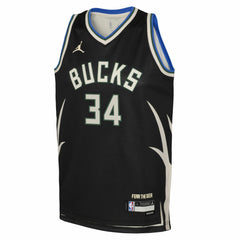 Black Giannis Antetokounmpo Milwaukee Bucks Jordan Brand Youth Swingman Jersey | NBA