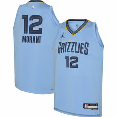 Light Blue Ja Morant Memphis Grizzlies Jordan Brand Youth Swingman Jersey | NBA