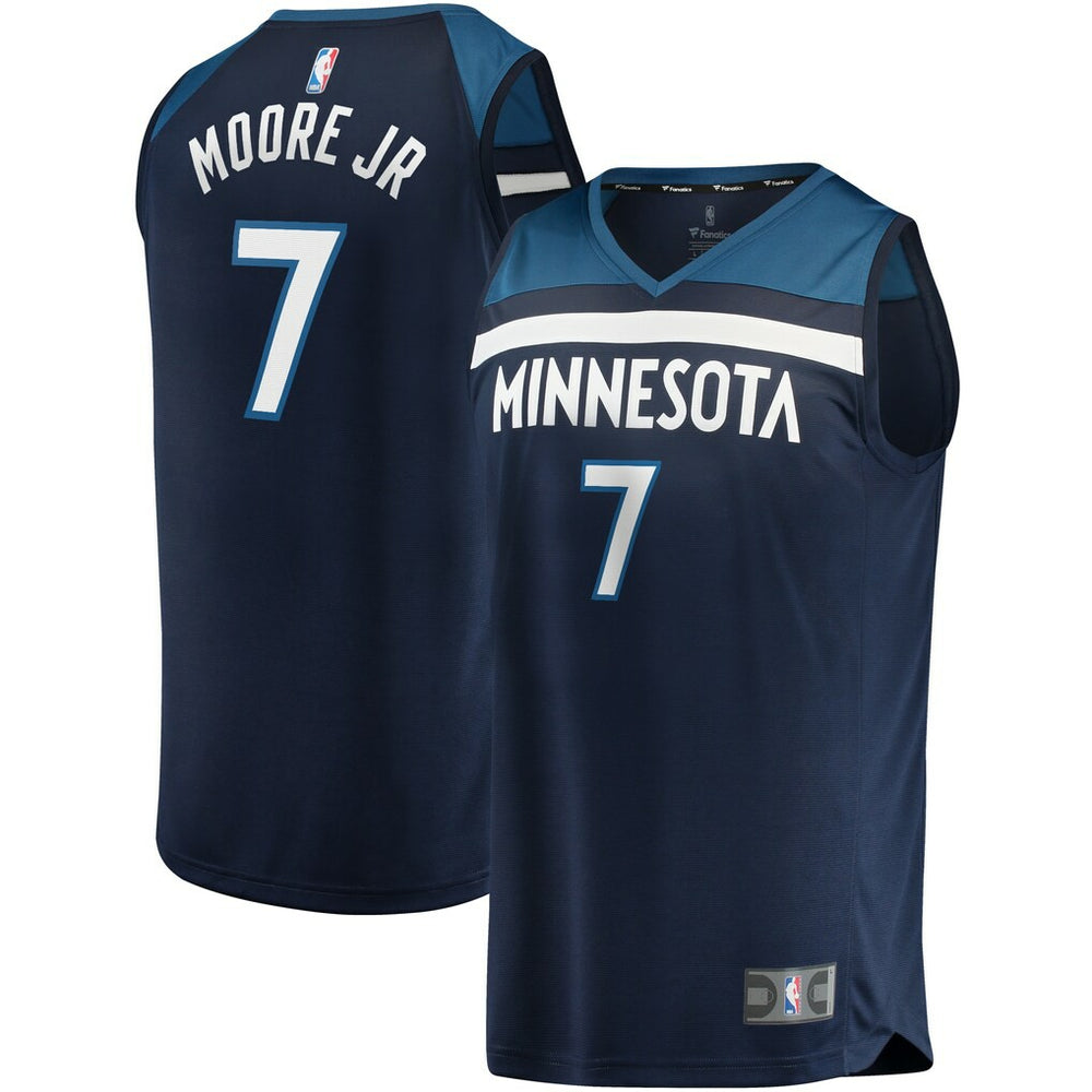 Edition - Navy Wendell Moore Jr. Minnesota Timberwolves 2022 NBA Draft First Round Pick Fast Break Replica Player Jersey Icon | NBA