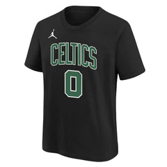 Black Jayson Tatum Boston Celtics Jordan Brand Youth Statement Edition Name & Number Player T-Shirt | NBA