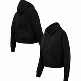 Boston Red Sox Pro Standard Women's Triple Black Cropped Pullover Hoodie - MLB Hoodies