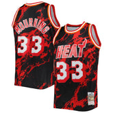Black Alonzo Mourning Miami Heat 1996/97 Hardwood Classics Marble Swingman Jersey | NBA