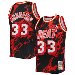 Black Alonzo Mourning Miami Heat 1996/97 Hardwood Classics Marble Swingman Jersey | NBA