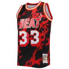 Black Alonzo Mourning Miami Heat 1996/97 Hardwood Classics Marble Swingman Jersey | NBA