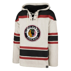 Chicago Blackhawks '47 Rockaway Lace-Up Pullover Hoodie - NHL Hoodies
