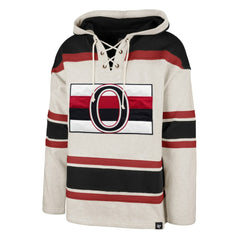 Ottawa Senators '47 Rockaway Lace-Up Pullover Hoodie - NHL Hoodies