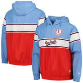 St. Louis Cardinals New Era Ripstop Raglan Quarter-Zip Hoodie - MLB Hoodies