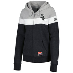 Chicago White Sox New Era Women's Colorblock Full-Zip Hoodie Jacket - MLB Jackets