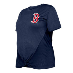 Boston Red Sox New Era Women's Plus Size Two-Hit Front Knot T-Shirt - MLB T-shirts
