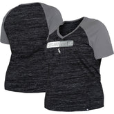 Chicago White Sox New Era Women's Plus Size Space Dye Raglan V-Neck T-Shirt - MLB T-shirts