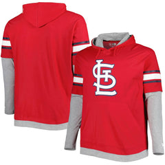 St. Louis Cardinals New Era Big & Tall Twofer Pullover Hoodie - MLB Hoodies