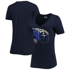 Tennessee Titans Women's Ink Dye Sideline V-Neck T-Shirt | NFL New