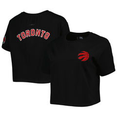 Black Toronto Raptors Pro Standard Women's Classics Boxy T-Shirt | NBA