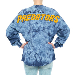 Nashville Predators Fanatics Women's Crystal-Dye Long Sleeve T-Shirt - NHL T-shirts
