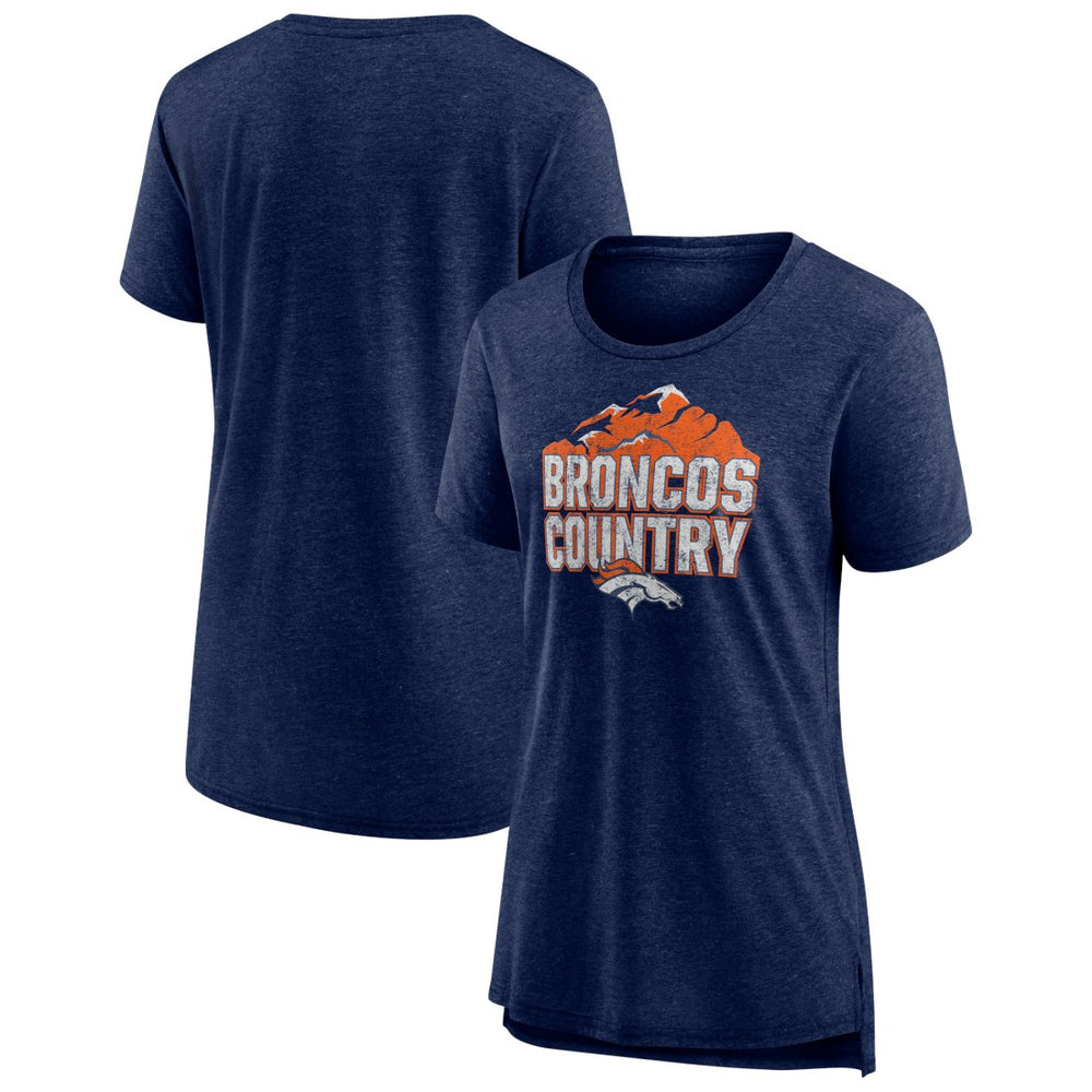 Denver Broncos Women's Hometown First Down Tri-Blend T-Shirt | NFL New