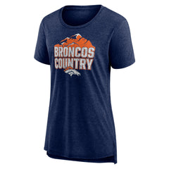 Denver Broncos Women's Hometown First Down Tri-Blend T-Shirt | NFL New