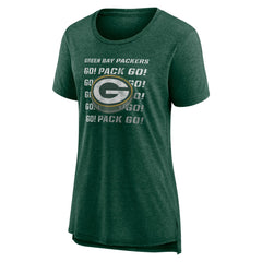 Green Bay Packers Women's Hometown First Down Tri-Blend T-Shirt | NFL Outlet