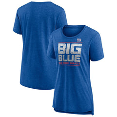 New York Giants Women's Hometown First Down Tri-Blend T-Shirt | NFL Hot