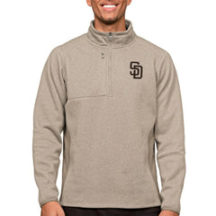 San Diego Padres Antigua Course Quarter-Zip Pullover Top - MLB Pullover