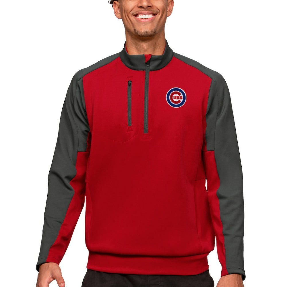 Chicago Cubs Antigua Team Quarter-Zip Pullover Top - MLB Pullover