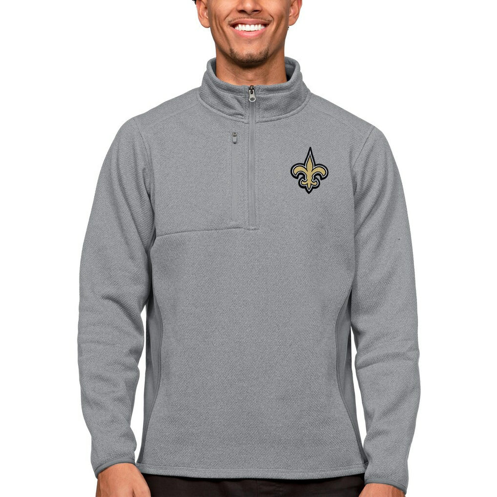 New Orleans Saints Antigua Course Quarter-Zip Pullover Top | NFL Near me