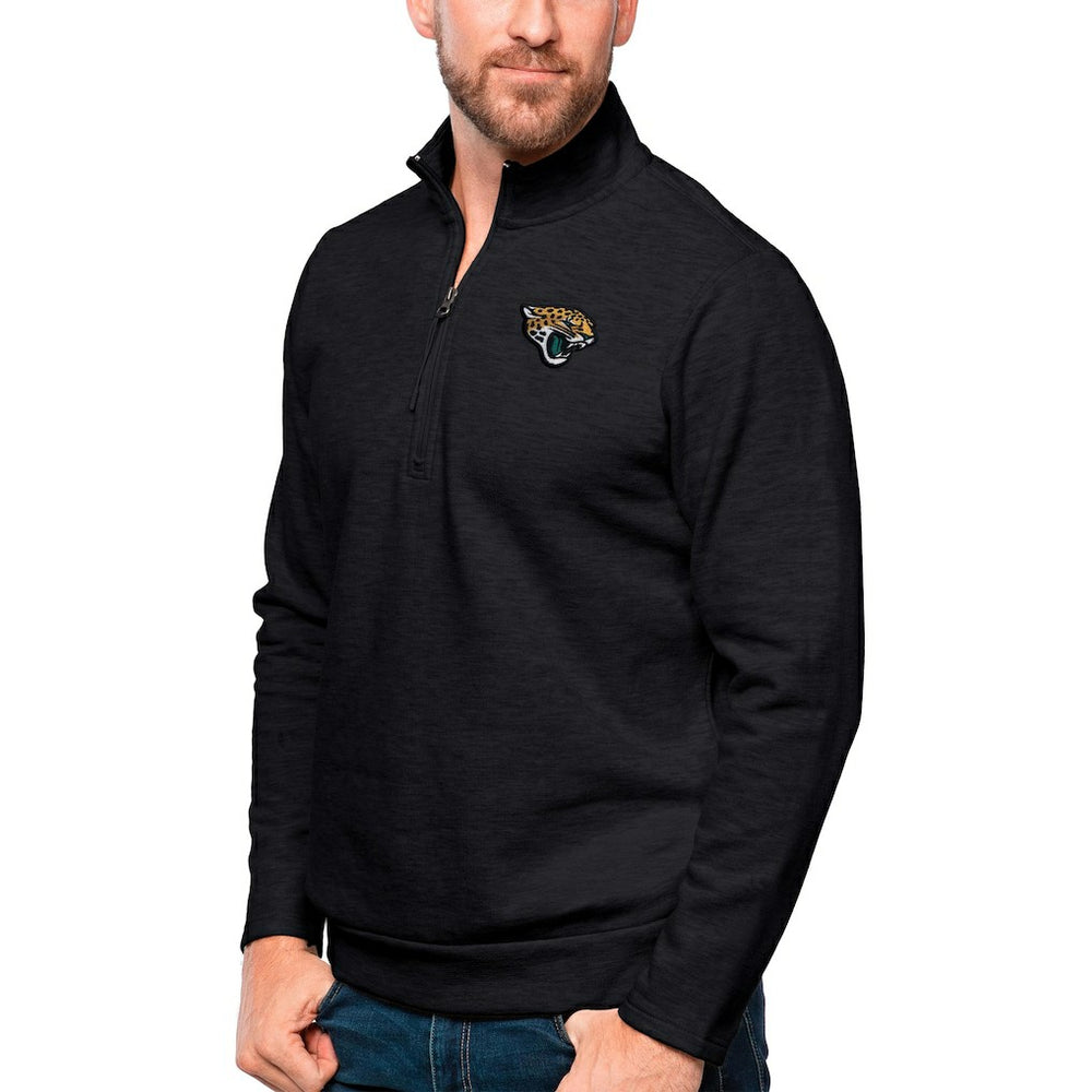 Jacksonville Jaguars Antigua Gambit Quarter-Zip Pullover Top | NFL US
