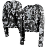 Chicago White Sox New Era Women's Tie-Dye Cropped Long Sleeve T-Shirt - MLB T-shirts