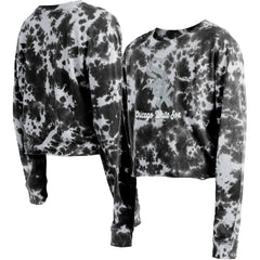 Chicago White Sox New Era Women's Tie-Dye Cropped Long Sleeve T-Shirt - MLB T-shirts
