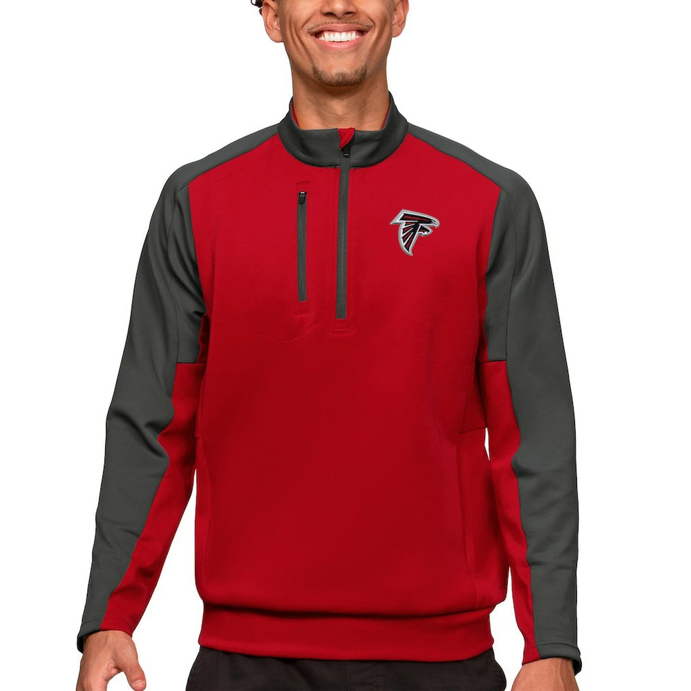 Atlanta Falcons Antigua Team Quarter-Zip Pullover Top | NFL US
