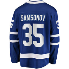 Ilya Samsonov Toronto Maple Leafs Fanatics Home Breakaway Player Jersey - NHL Jerseys