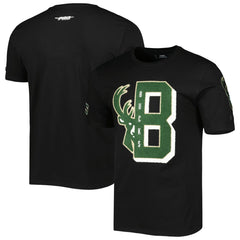Black Milwaukee Bucks Pro Standard Mash Up Capsule T-Shirt | NBA