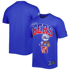Royal Philadelphia 76ers Pro Standard Hometown Chenille T-Shirt | NBA