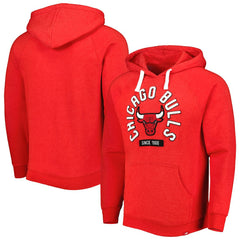 Red Chicago Bulls Sportiqe Unisex Athos Olson Tri-Blend Pullover Hoodie | NBA
