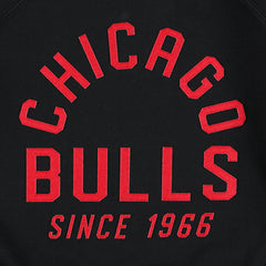 Black Chicago Bulls Sportiqe Women's Ashlyn Brava Raglan Pullover Sweatshirt | NBA