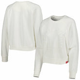 Cream Chicago Bulls Sportiqe Women's Ashlyn Brava Raglan Pullover Sweatshirt sale | NBA
