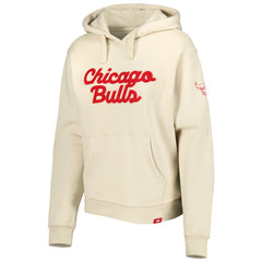 Cream Chicago Bulls Sportiqe Women's Leona Ava Fleece Tri-Blend Pullover Hoodie | NBA