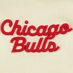 Cream Chicago Bulls Sportiqe Women's Leona Ava Fleece Tri-Blend Pullover Hoodie | NBA