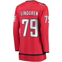 Charlie Lindgren Washington Capitals Fanatics Women's Home Breakaway Player Jersey - NHL Jerseys