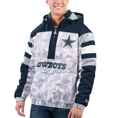 Dallas Cowboys Starter Thursday Night Gridiron Raglan Half-Zip Hooded Jacket | NFL Near me