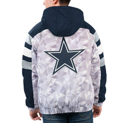 Dallas Cowboys Starter Thursday Night Gridiron Raglan Half-Zip Hooded Jacket | NFL Near me