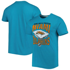 Miami Dolphins Homage Stadium Tri-Blend T-Shirt | NFL Hot