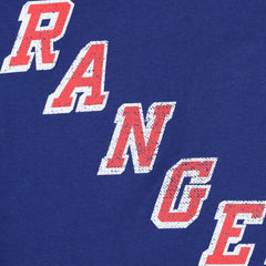 New York Rangers Profile Women's Plus Size Distressed Printed Name & Number Long Sleeve T-Shirt - NHL T-shirts