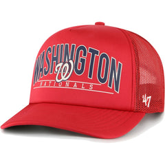 Washington Nationals '47 Backhaul Foam Trucker Snapback Hat - MLB Hats