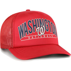 Washington Nationals '47 Backhaul Foam Trucker Snapback Hat - MLB Hats