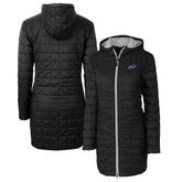 Buffalo Bills Cutter & Buck Women's Rainier Primaloft Eco Hooded Long Lightweight Coat | NFL US