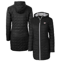 Kansas City Chiefs Cutter & Buck Women's Rainier Primaloft Eco Hooded Long Lightweight Coat | NFL US