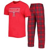 Los Angeles Angels Concepts Sport Badge Top & Pants Sleep Set - MLB Tops
