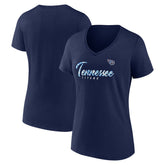 Tennessee Titans Women's Shine Time V-Neck T-Shirt | NFL Hot